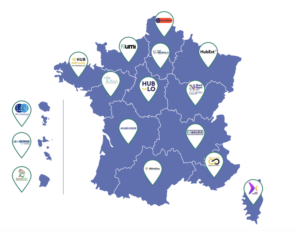 Carte des Hubs en 2024